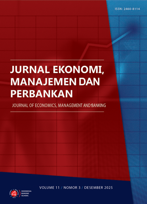 					View Vol. 11 No. 3 (2025): Jurnal Ekonomi, Manajemen dan Perbankan (Journal of Economics, Management and Banking)
				